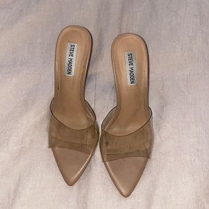 Steve Madden clear pumps